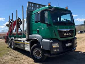 MAN TGX 480 forestier 6x4 cu macara EPSILON Z — miniatura 10