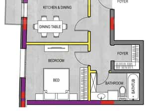 Apartament 2 camere, Decomandat, 57 mp, Imobil Nou, Zona Rivus — miniatura 1