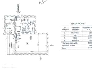 Garsoniera decomandata Ostroveni, 34,70 mp, bloc BCA — miniatura 1