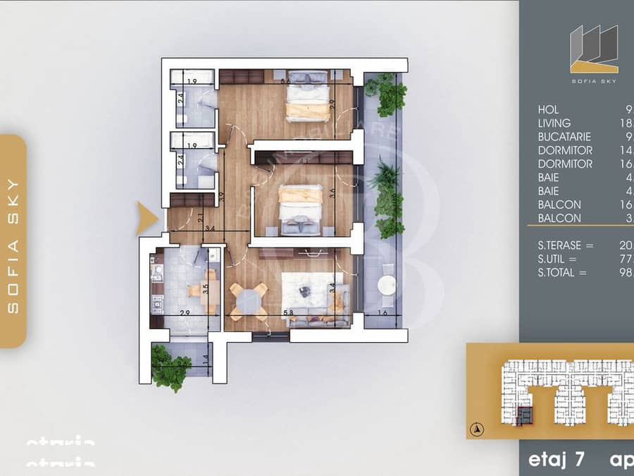 Bloc Finalizat Apartament 3 camere 7min Metrou Nicolae Teclu — fotografie 1 din 6