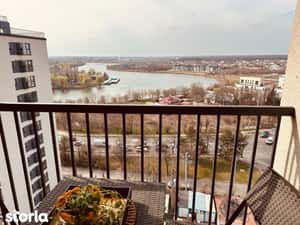 Apartament mobilat cu vedere lac Sisesti Metrou Straulesti 8' — miniatura 4