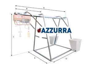 Palan electric Scripete electric Electropalan cu suport 500 kg — miniatura 8