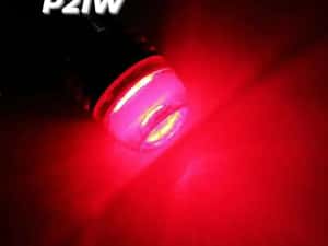 Set Două Becuri Led Cu Stroboscop Si Lumină Roșie/P21W-1157 — miniatura 4