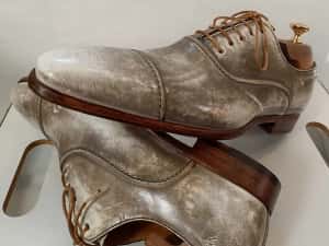 Panfofi de lux 40.5 41 41.5 oxford cap toe GREVE NOI lucrati manual — miniatura 5