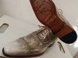 Panfofi de lux 40.5 41 41.5 oxford cap toe GREVE NOI lucrati manual — miniatura 7