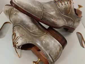 Panfofi de lux 40.5 41 41.5 oxford cap toe GREVE NOI lucrati manual — miniatura 9