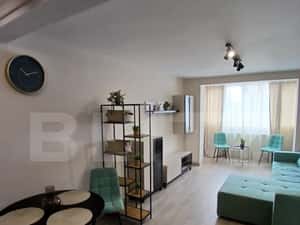 Apartament 2 camere open space, utilat si mobilat modern — miniatura 3