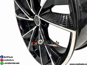 Jante AUDI A6 A7 A8 Q3 Q5 Q7 Q8 22 R22 Black Machined Face — miniatura 7