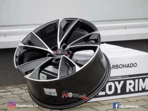 Jante AUDI A6 A7 A8 Q3 Q5 Q7 Q8 22 R22 Black Machined Face — miniatura 9