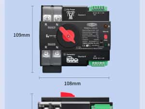 ATS Comutator automat manual panouri fotovoltaice Generator WIFI 125A — miniatura 7