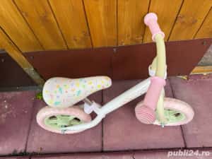 Bicicleta roz fara pedale — miniatura 3