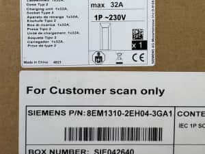 Stație încărcare mașini electrice Siemens VersiCharge 7,4 kW Type2 32A — miniatura 8