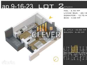 Studio 2 camere, Finisaje la Alegere, Comision 0%, Pallady — miniatura 4