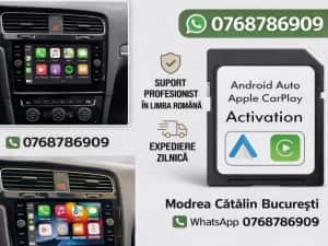 Card SD cu Activare App-Connect / Smartlink/Fullink Apple CarPlay / Android Auto / MirrorLink MIB2, MIB2 Entry (MEN2), MIB2.5, MIB3