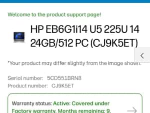 HP Laptop HP EliteBook 6 G1i, ultra 5, 24gb Ram, Sigilat, 2025, OCAZIE model 2025 — miniatura 5