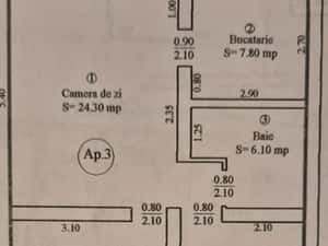 Vand apartament 3 camere decomandate , la vila + curte individuala — miniatura 5