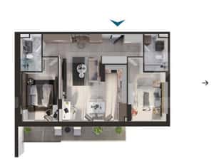 Apartament 3 camere, cu terasa 13 mp, super view, zona Elite — miniatura 2