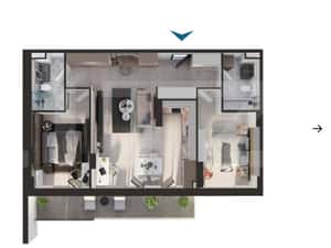 Apartament 3 camere, cu terasa 13 mp, super view, zona Elite — miniatura 4
