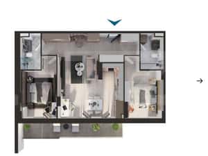 Apartament 3 camere, cu terasa 13 mp, super view, zona Elite — miniatura 5