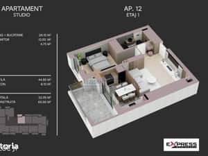 Apartament tip studio de vanzare, 2 camere, zona Metalurgiei, Sector 4 — miniatura 6