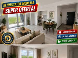 Apartament 2 camere FULL DECOMANDAT balcon - Giroc