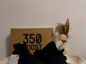 Tenesi/Papuci Yeezy Boost 350 Full Black — miniatura 6