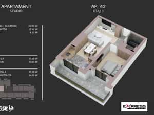 Apartament de vanzare, 2 camere moderne in ansamblu securizat — miniatura 6