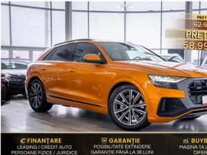 Audi Q8 55TFSI-e, 2021, 66.400 km, Hibrid, Portocaliu