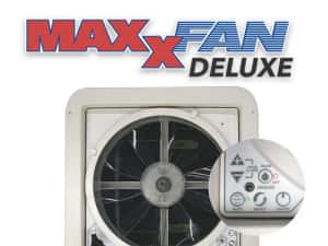 Trapa MaxxFan Deluxe cu ventilator 12V pt rulota, autorulota, camper — miniatura 4