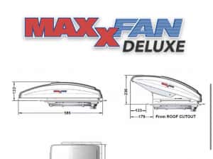 Trapa MaxxFan Deluxe cu ventilator 12V pt rulota, autorulota, camper — miniatura 6