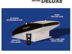 Trapa MaxxFan Deluxe cu ventilator 12V pt rulota, autorulota, camper — miniatura 9