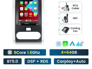 Navigatie Android TESLA Nissan T31 X Trail 2007 1/6Gb Ram Waze CarPlay — miniatura 10