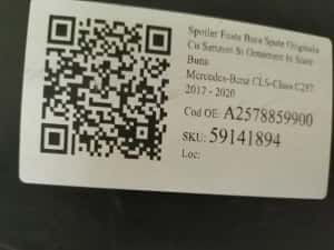 Spoiler Fusta Bara Spate Originala Cu Senzori Si Ornament In Stare Bun — miniatura 8