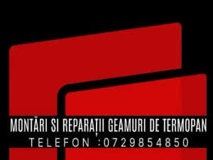 Reparatii geamuri si usi de termopan