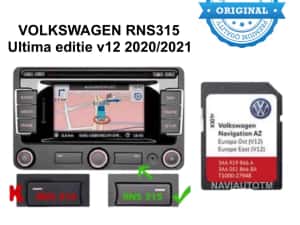 Card harti navigatie RNS 315 Volkswagen Passat Golf Tiguan RO 2022 — miniatura 1