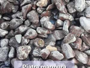 Piatra decorativa marmura thasos rotunjita amenajare gradina peisagist — miniatura 6