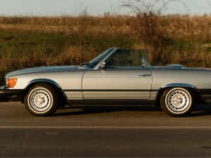 Mercedes SL380 R107 w107 impecabil ca nou Roadster 1983 cabrio atestat vehicul istoric — miniatura 2
