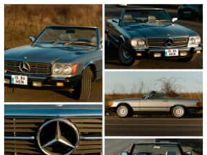 Mercedes SL380 R107 w107 impecabil ca nou Roadster 1983 cabrio atestat vehicul istoric — miniatura 4