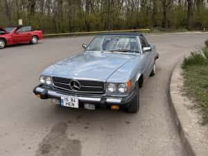 Mercedes SL380 R107 w107 impecabil ca nou Roadster 1983 cabrio atestat vehicul istoric — miniatura 8
