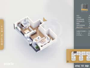 2 camere Bloc Finalizat Incalzire in pardoseala 7 min Metrou — miniatura 6