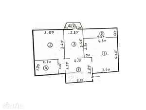 Apartament 2 camere, 59 mp, etaj 2, Faleza Dunării — miniatura 6