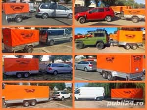 inchirieri Trailere pentru dube sau camionete platforme transport vehicule utilitare, slep remorci — miniatura 8