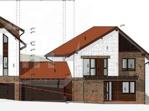 Casa cu 4 camere, 500 mp teren, garaj