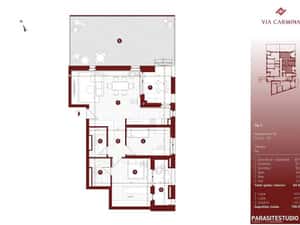 Apartament 3 camere, 84.6 mp - Via Carmina Domus S4 — miniatura 3