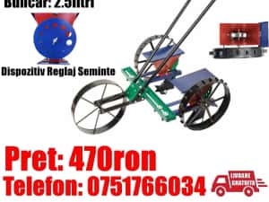 Semanatoare Reglaj Seminte Legume Cereale 2 Randuri LivratGRATUIT