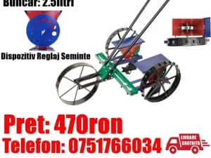 Semanatoare Reglaj Seminte Legume Cereale 2 Randuri LivratGRATUIT — miniatura 9