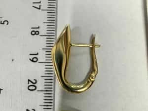 Cercei din aur 14k (68402.5/ 10 Pacurari 1) Garantie 2 ani! — miniatura 5