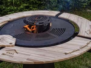 Grătar hexagonal plită rotundă diametru 920 mm gratarean.com — miniatura 3