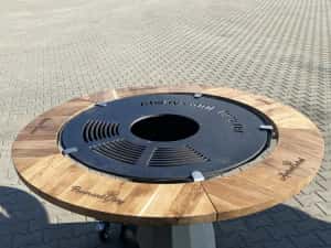 Grătar hexagonal plită rotundă diametru 920 mm gratarean.com — miniatura 6