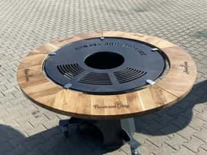 Grătar hexagonal plită rotundă diametru 920 mm gratarean.com — miniatura 8